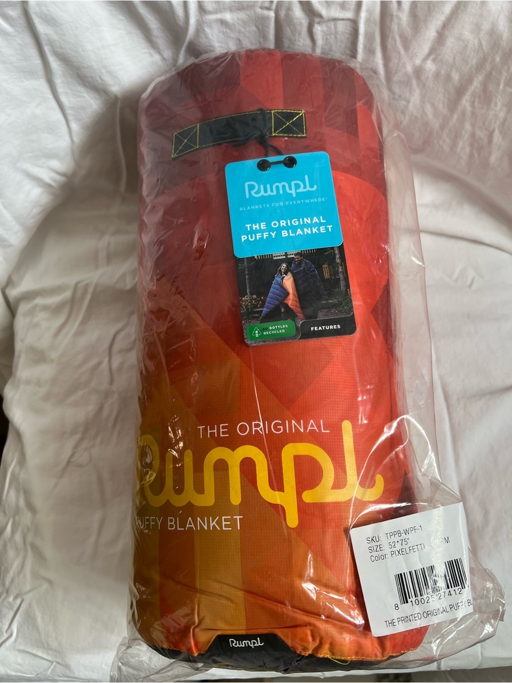 Rumpl The Original Puffy Blanket - Red to Orange Gradient